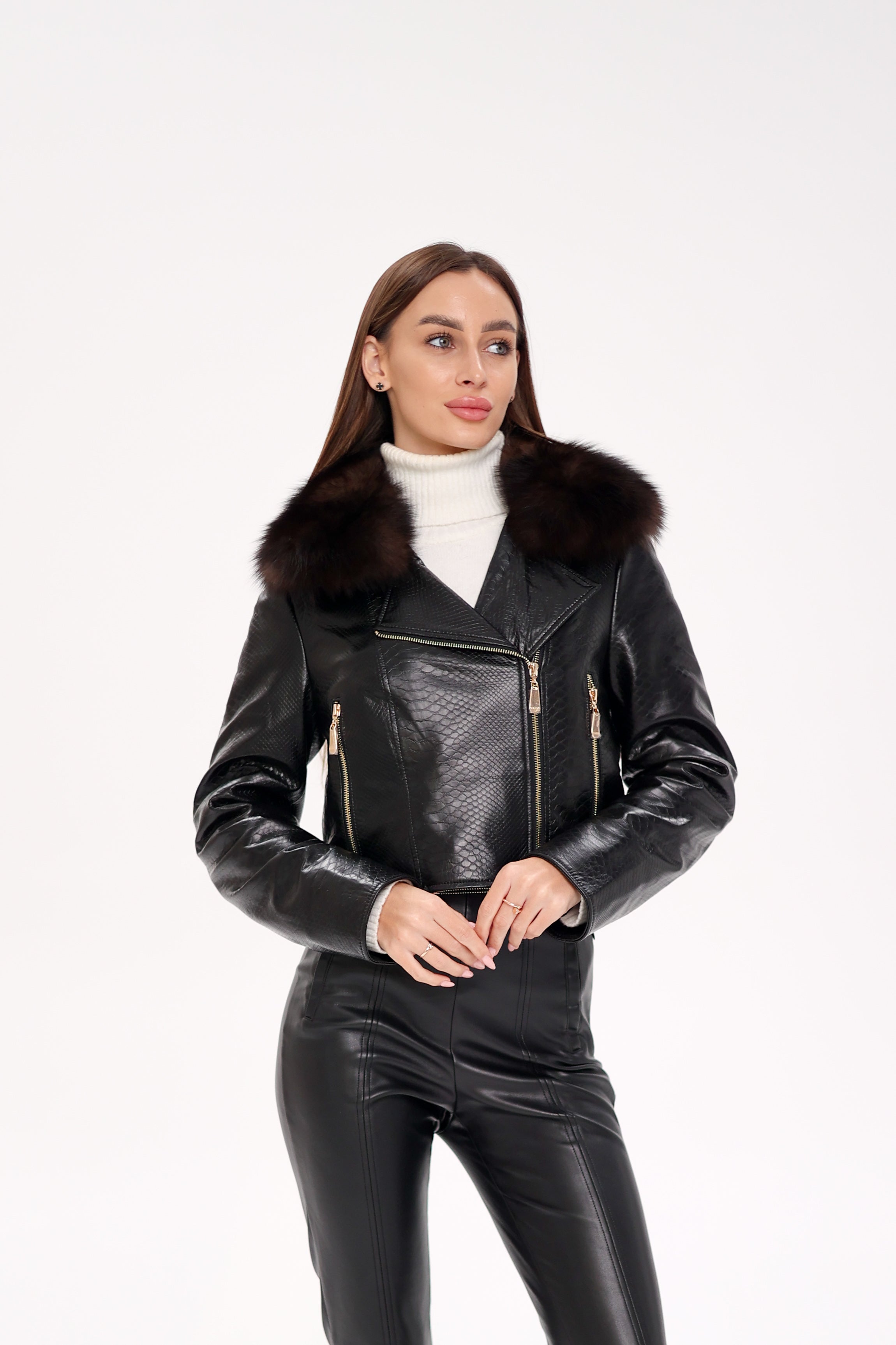 Genuine Polar Fox Real Leather Transformer Jacket Alaska® Outerwear Company