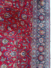 Incredible Persian Kashan All Over Wool Rug 10’2” x 14’ Rugistan