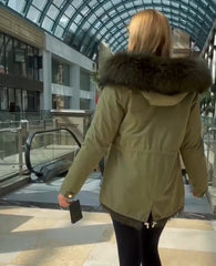 Genuine Silver Fox Fur Parka with Rabbit Fur Insulation Alaska® Outerwear Company