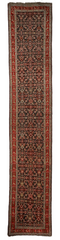 3’4” x 17’ Karabkah Antique Caucasian Wool on Wool Runner Rugistan