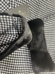 Genuine Scandinavian Mink Fur Virgin Wool Poncho Alaska® Outerwear Company