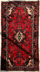 Hand-knotted Persian Hamadan wool Rug 3’8” x 6’4” Rugistan