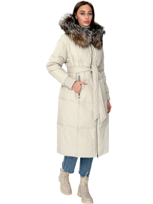 Alice Genuine Silver Fox Down Fill Coat Alaska® Outerwear Company