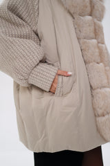 Genuine Polar Fox Boucle Down Coat Alaska® Outerwear Company