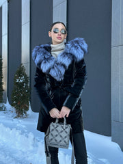 Genuine Silver Fox Fur Down Fill Coat Alaska® Outerwear Company