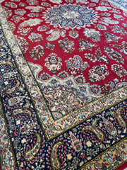 Vintage Kirman Persian Rug | 9’9” x 14’ | Thick Full-Pile Wool | Circa 1960 | K2029 Rugistan