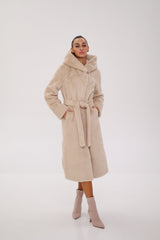 Faux Mink Effect Fur Hooded Coat Alaska® Outerwear Company