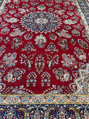 Vintage Kirman Persian Rug | 9’9” x 14’ | Thick Full-Pile Wool | Circa 1960 | K2029 Rugistan