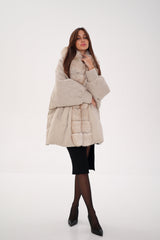 Genuine Polar Fox Boucle Down Coat Alaska® Outerwear Company