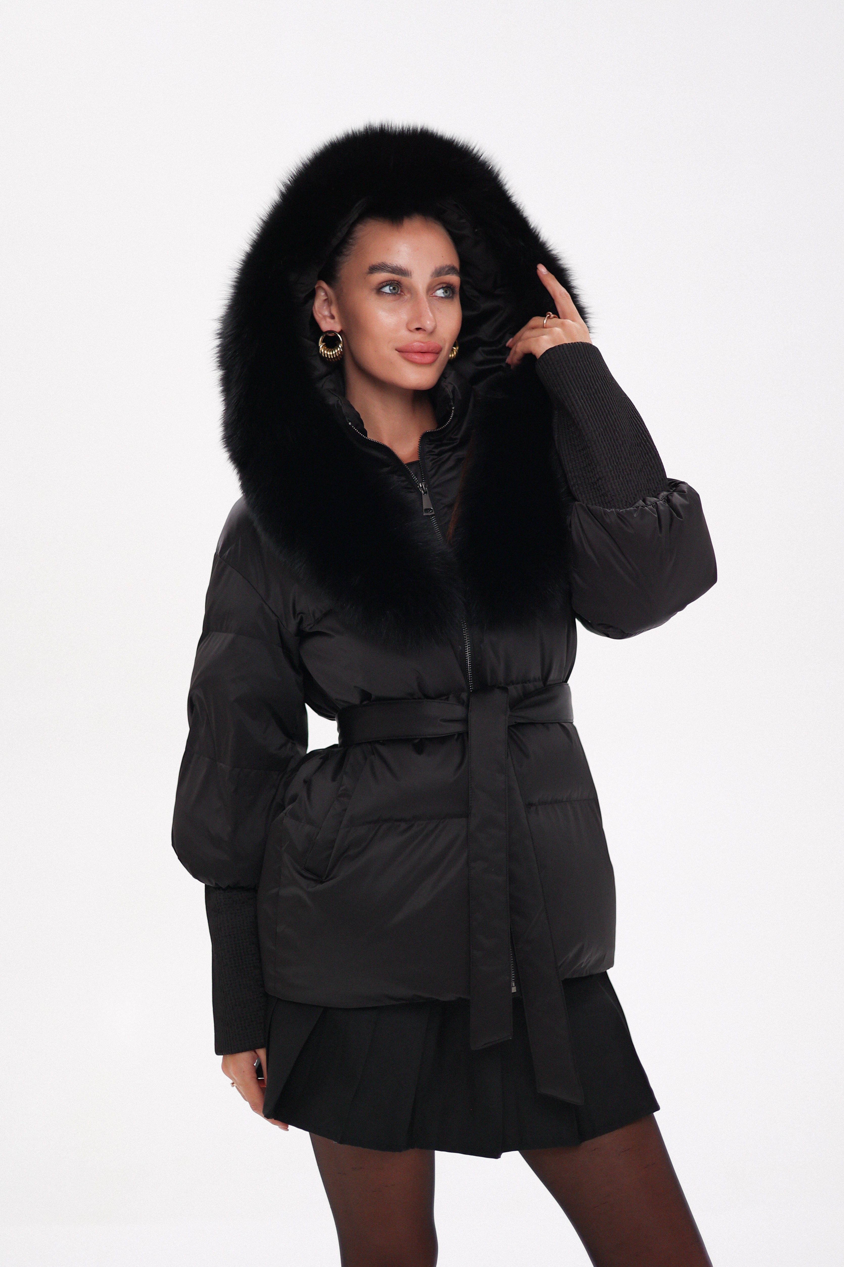 Amanda Genuine Fur Trim Down Fill Coat Alaska® Outerwear Company