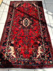 Hand-knotted Persian Hamadan wool Rug 3’8” x 6’4” Rugistan