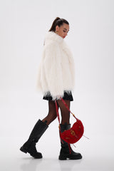 Faux Ostrich Luxe Wool Blend Coat Alaska® Outerwear Company