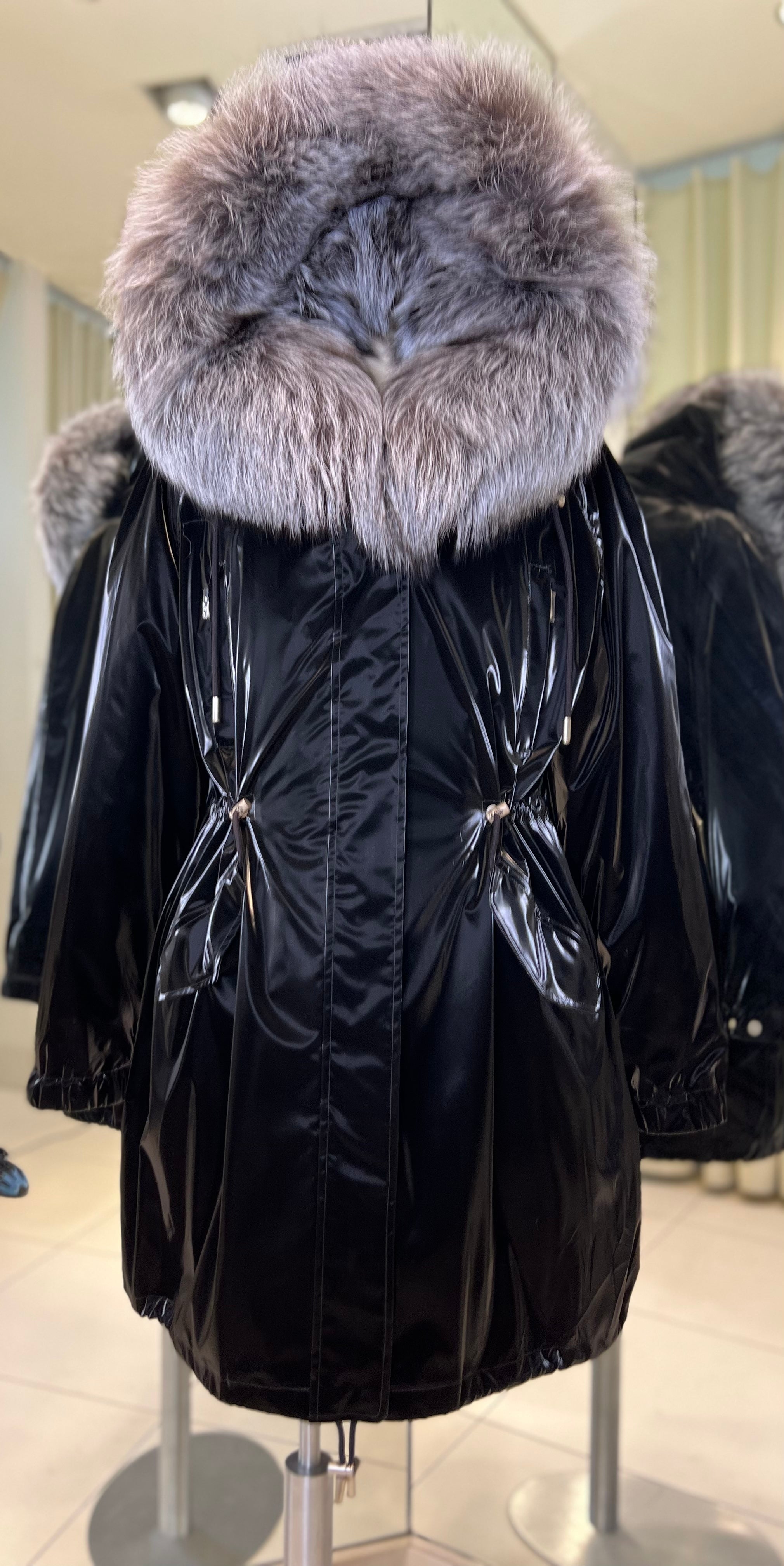 Genuine Silver Fox Fully Lined Hood Rabbit Insulated Parka Alaska® Outerwear Company