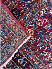 Persian Mashhad I Fine Allover Rug Wool 7 x 10 Rugistan