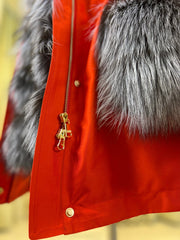 Genuine Silver Fox Fur Rabbit Fur Insulated Parka Alaska® Outerwear Company