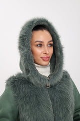 ⇆ Reversible Hooded Wool Blend Jacket Alaska® Outerwear Company