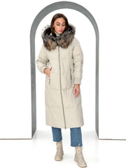 Alice Genuine Silver Fox Down Fill Coat Alaska® Outerwear Company
