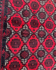 Hand-Knotted Afghani Baluch Wool Rug - 3’1” x 6’9” Rugistan