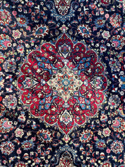 Persian Mashhad Hand Knotted Wool Area Rug 9’9” x 13’3” Rugistan