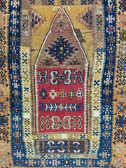 Antique Anatolian Wool Prayer Rug 4’ x 6’6” Rugistan