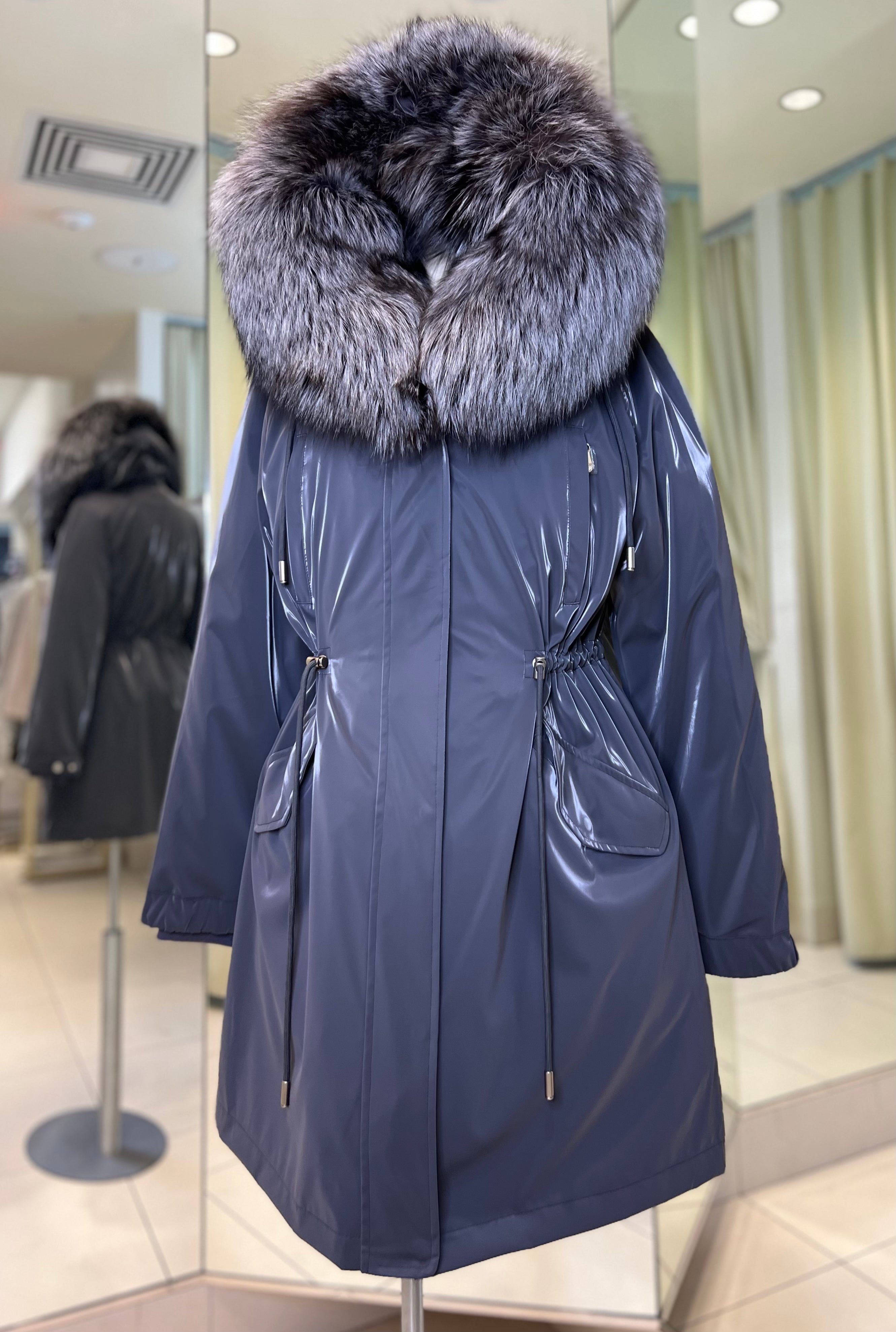 Genuine Silver Fox Fully Lined Hood Rabbit Insulated Parka Alaska® Outerwear Company