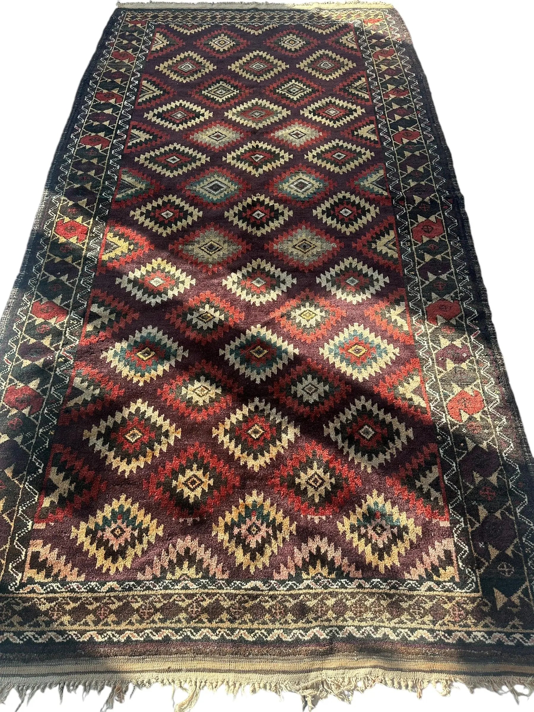 Antique 1900’s Tribal Baluch Wool Rug 4’5” x 8’6” Rugistan