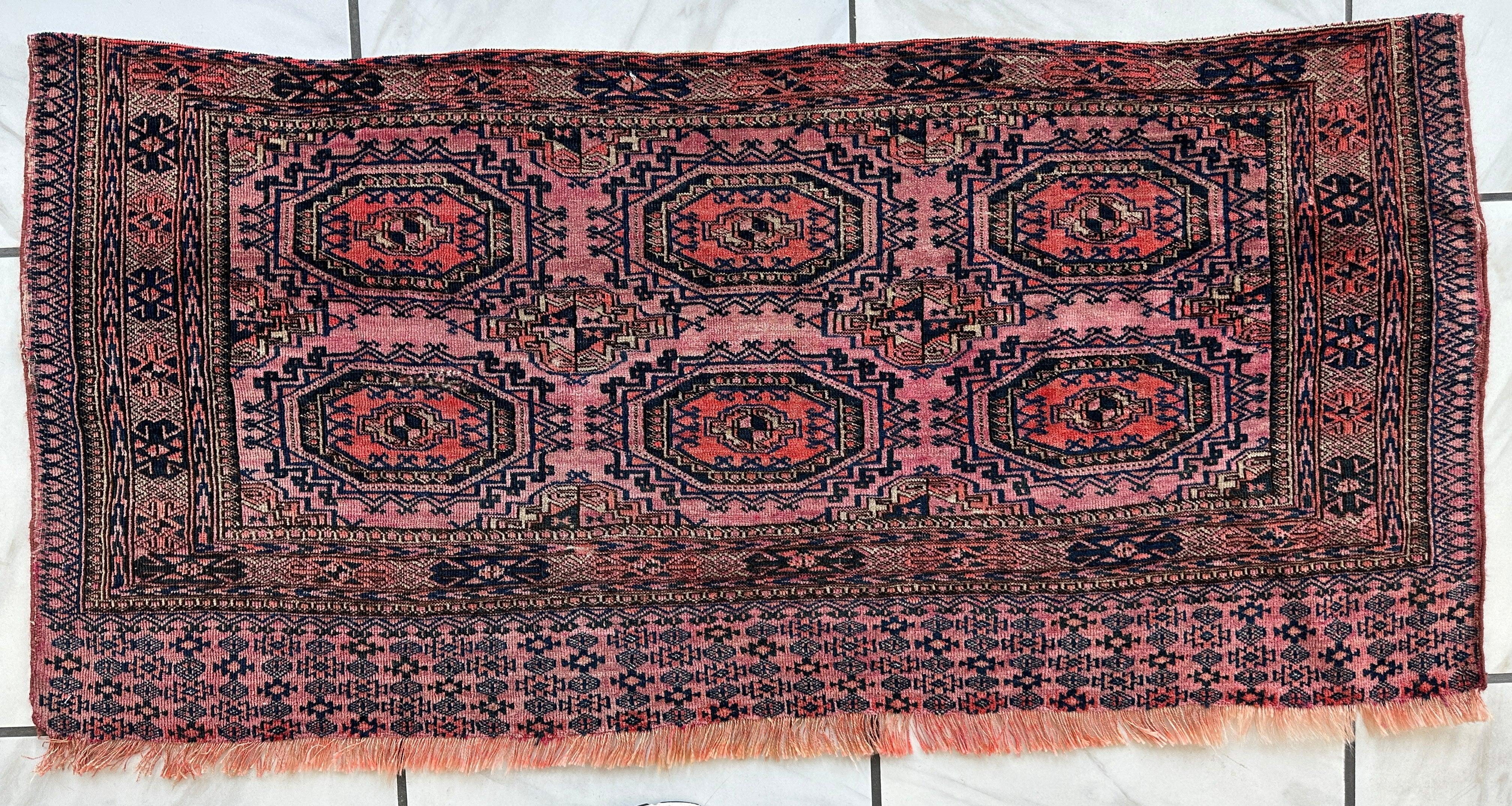 Saryk Turkmen Trapping Torba – 53″ x 25″ Rugistan