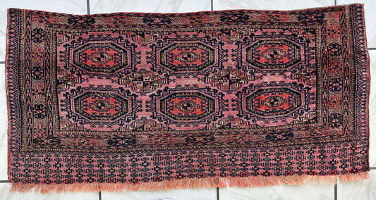 Saryk Turkmen Trapping Torba – 53″ x 25″ Rugistan