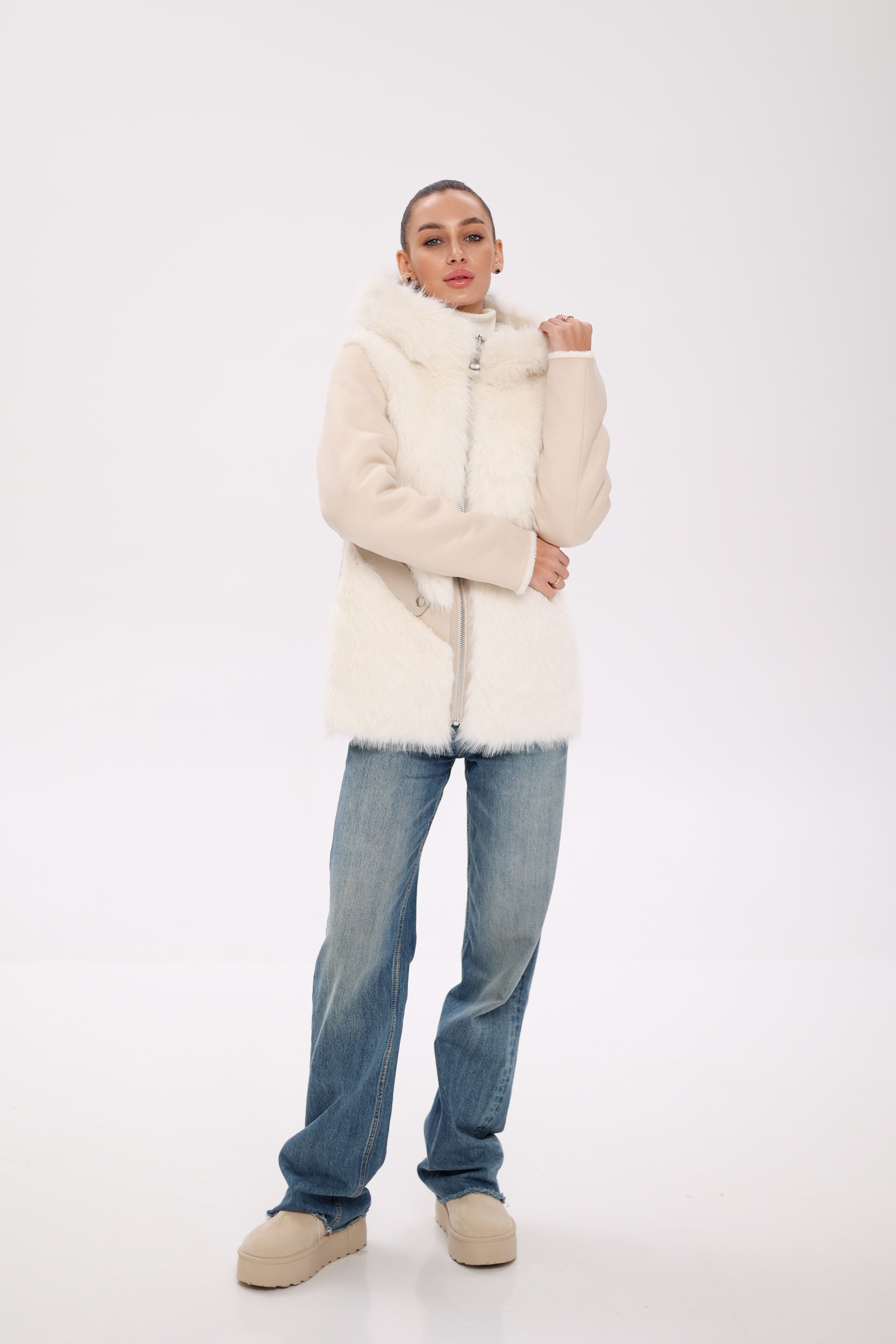 ⇆ Reversible Hooded Wool Blend Jacket Alaska® Outerwear Company