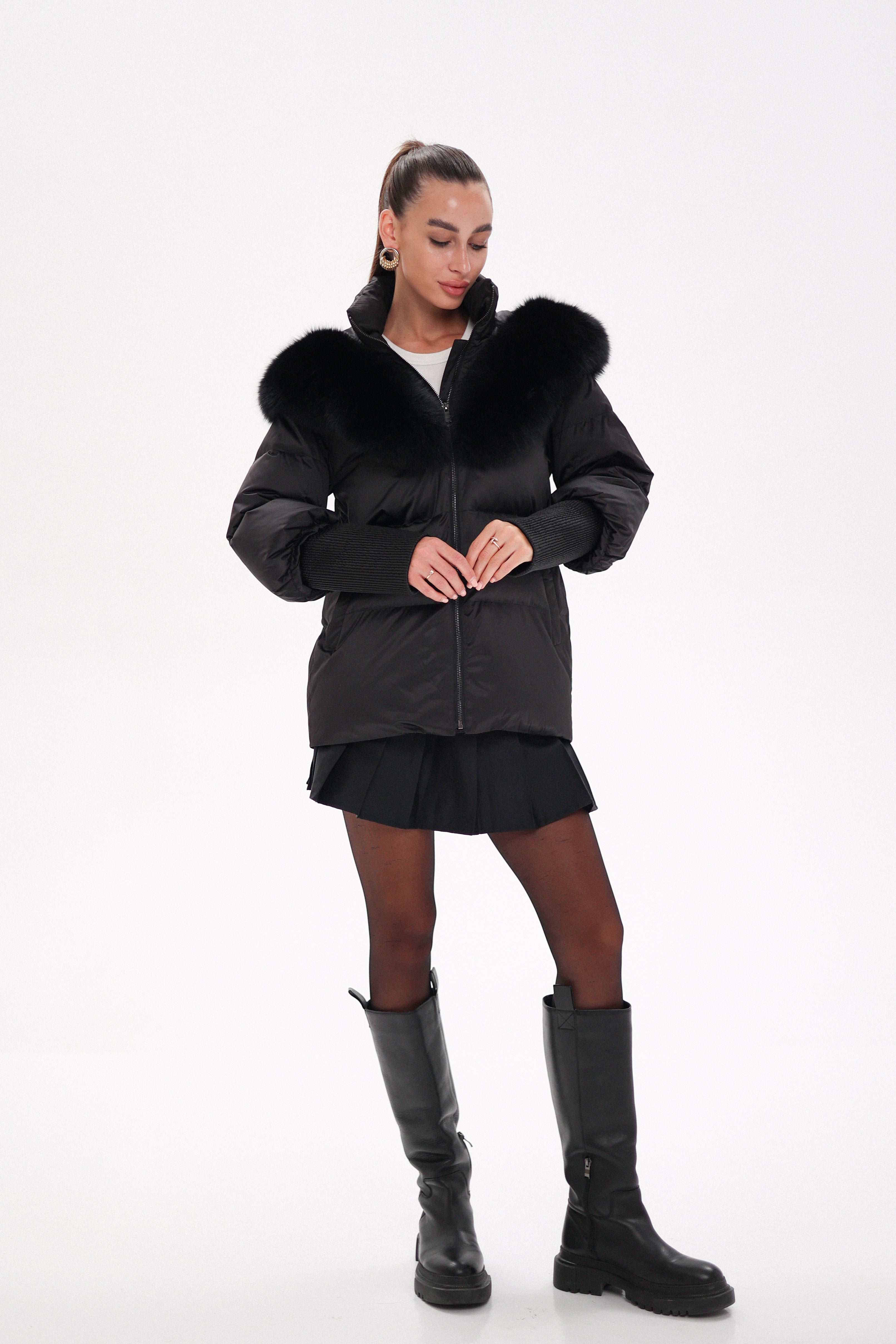 Amanda Genuine Fur Trim Down Fill Coat Alaska® Outerwear Company