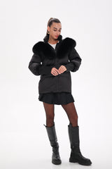 Amanda Genuine Fur Trim Down Fill Coat Alaska® Outerwear Company