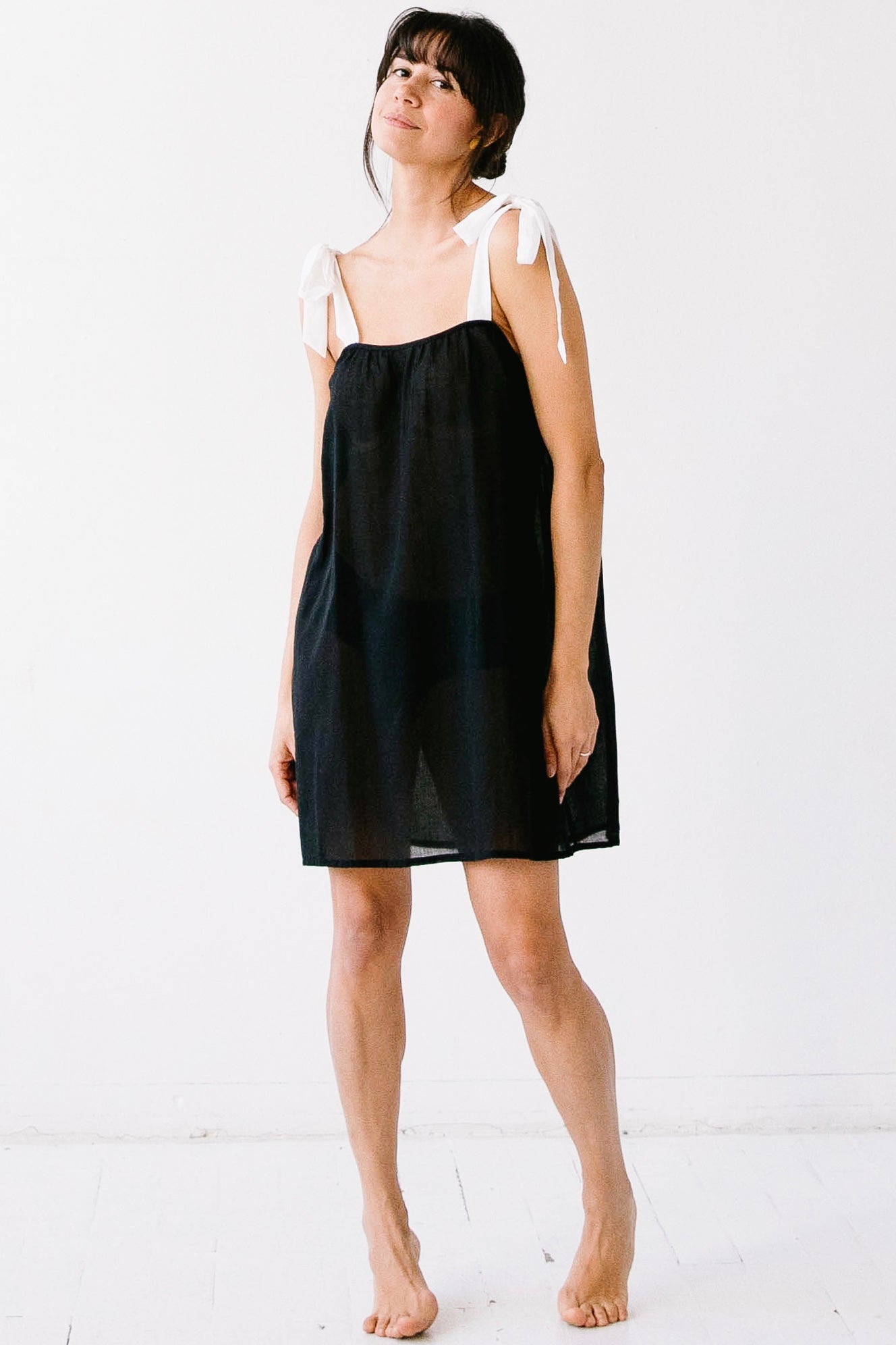 Daisy Tie Strap Cotton Babydoll Salua Lingerie