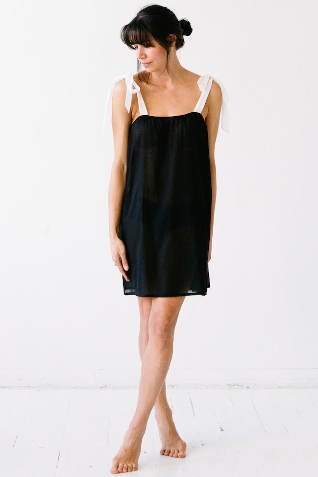 Daisy Tie Strap Cotton Babydoll Salua Lingerie