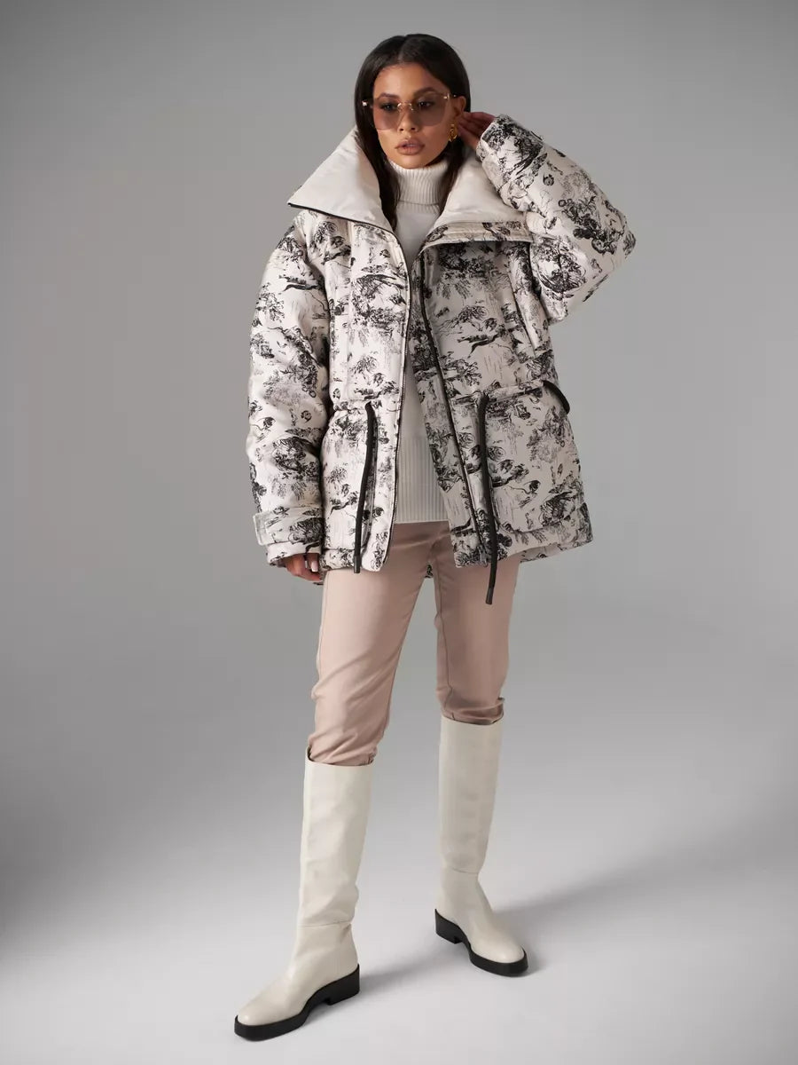 Monochrome Jacquard Down Fill Coat Alaska® Outerwear Company