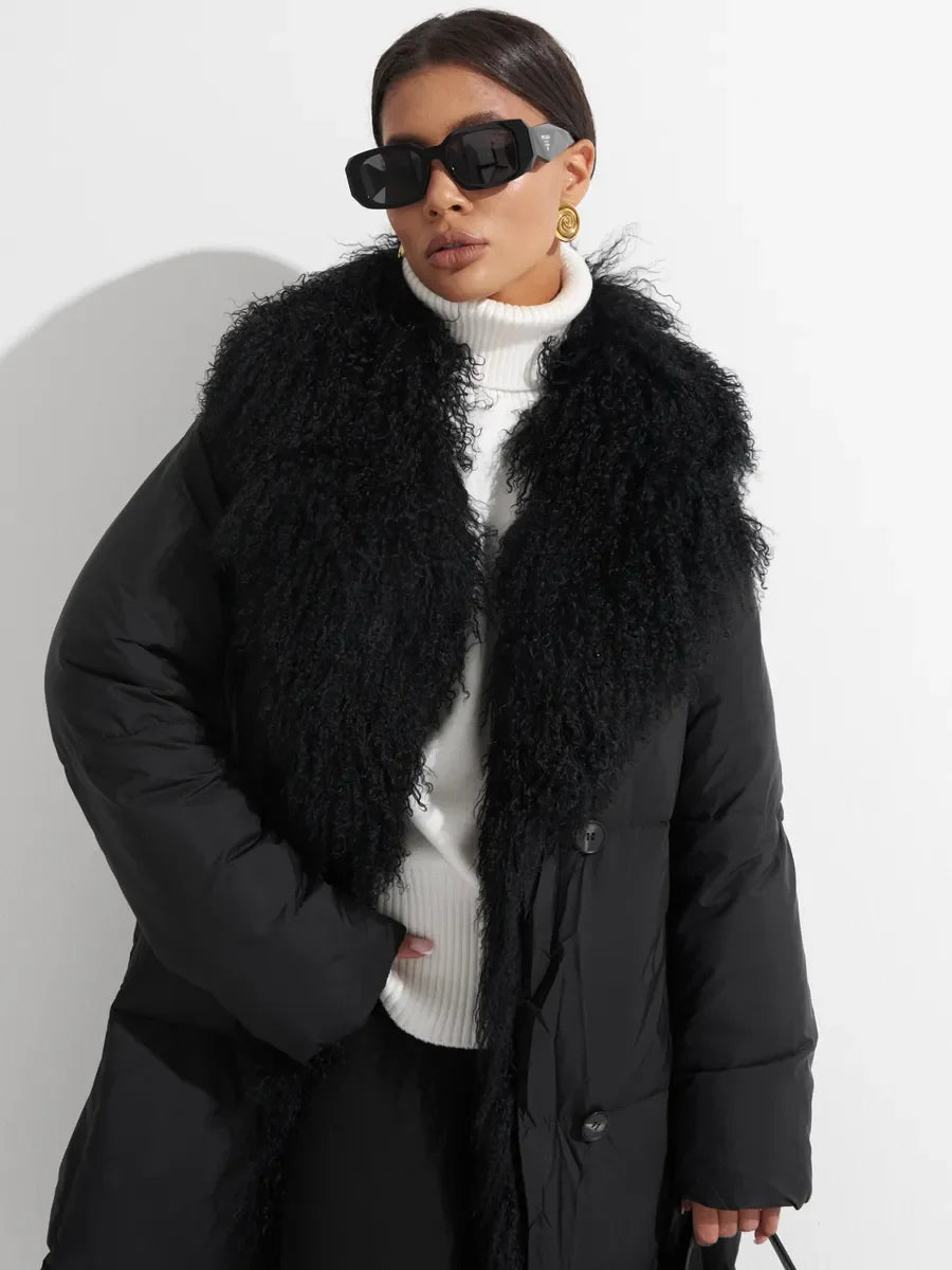 Genuine Lama Fur Premium Down Coat Alaska® Outerwear Company