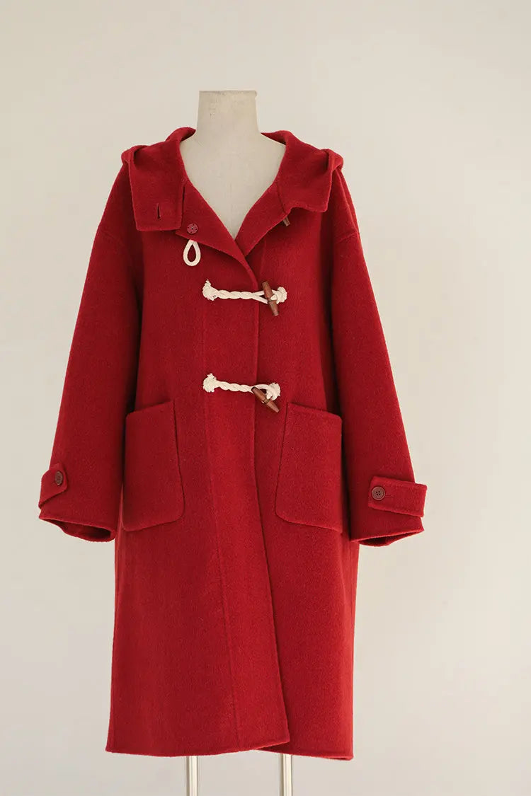 Double Faced Woolen Coat Women Family Shopolf