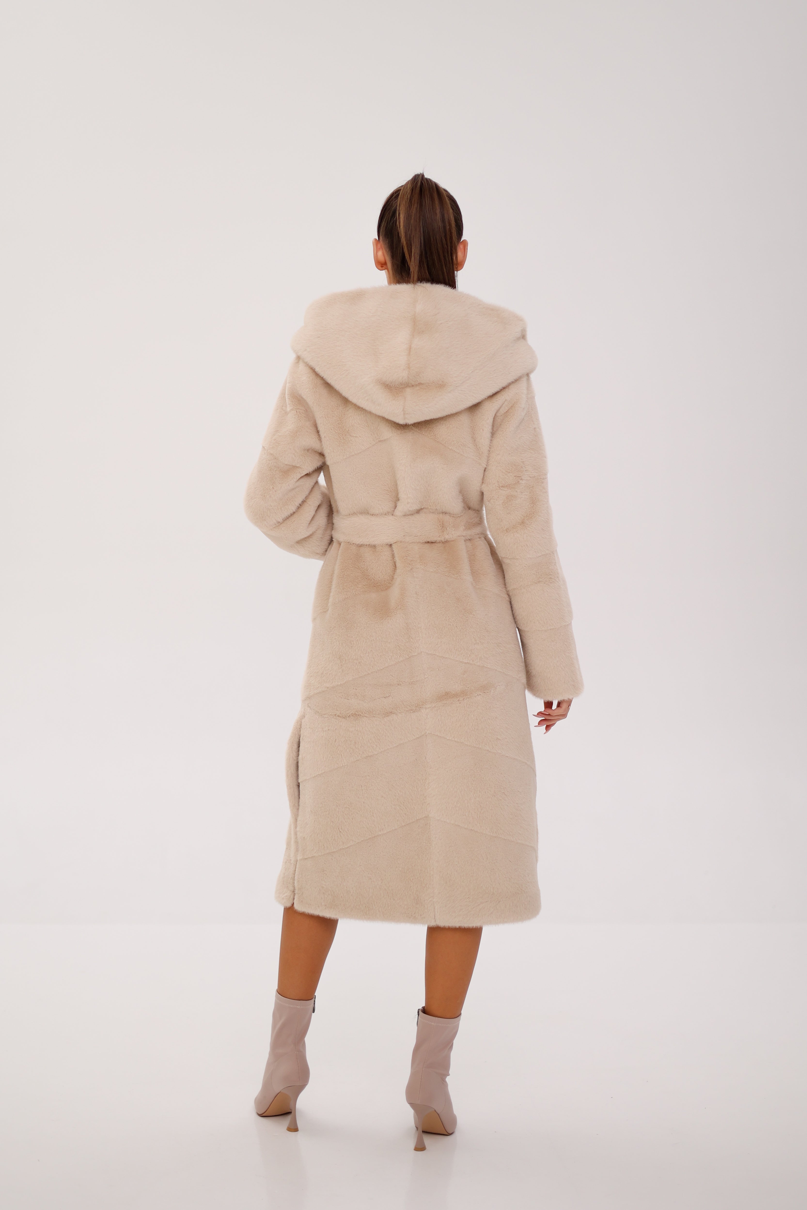 Faux Mink Effect Fur Hooded Coat Alaska® Outerwear Company