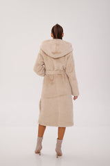 Faux Mink Effect Fur Hooded Coat Alaska® Outerwear Company