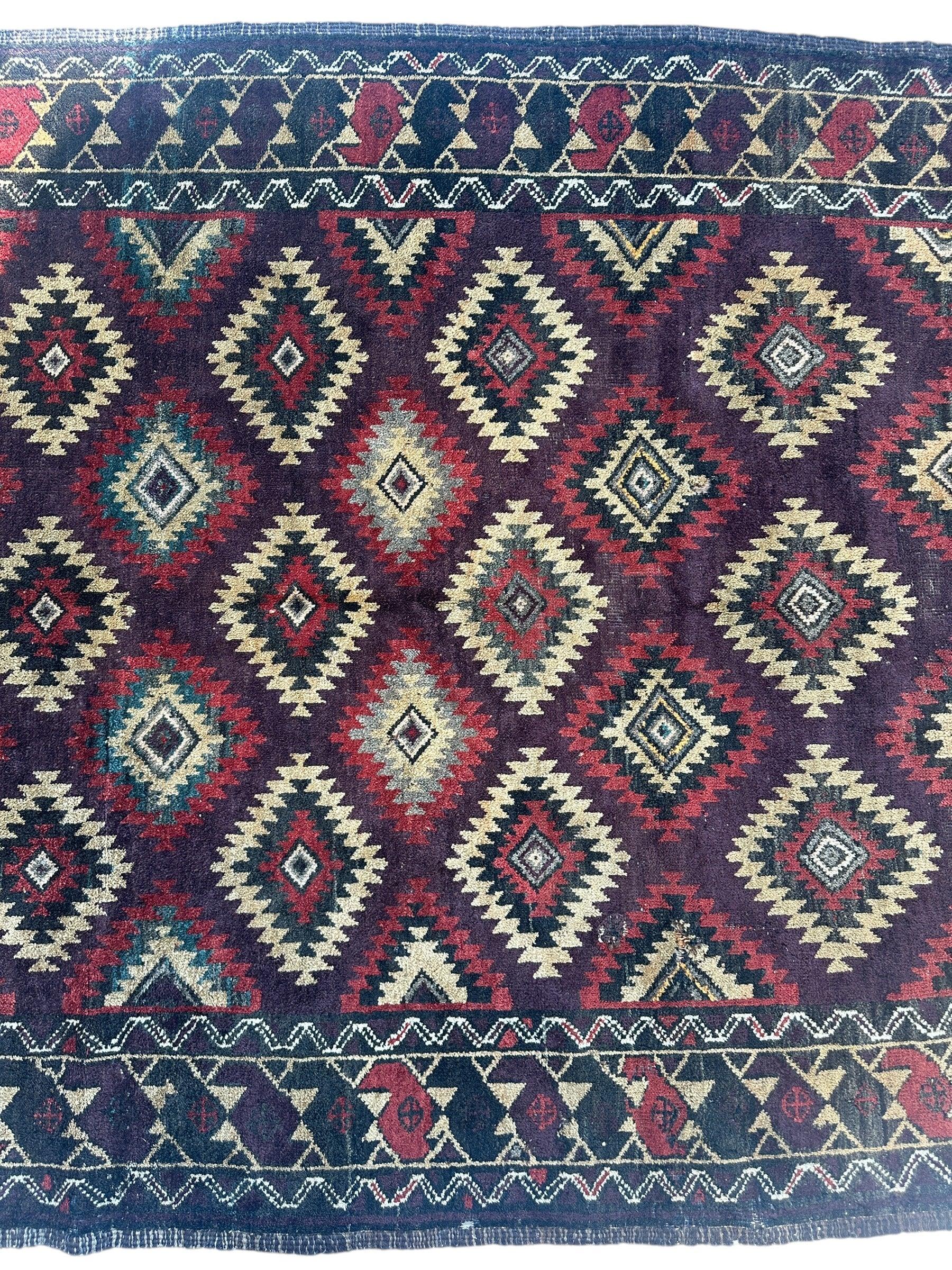 Antique 1900’s Tribal Baluch Wool Rug 4’5” x 8’6” Rugistan