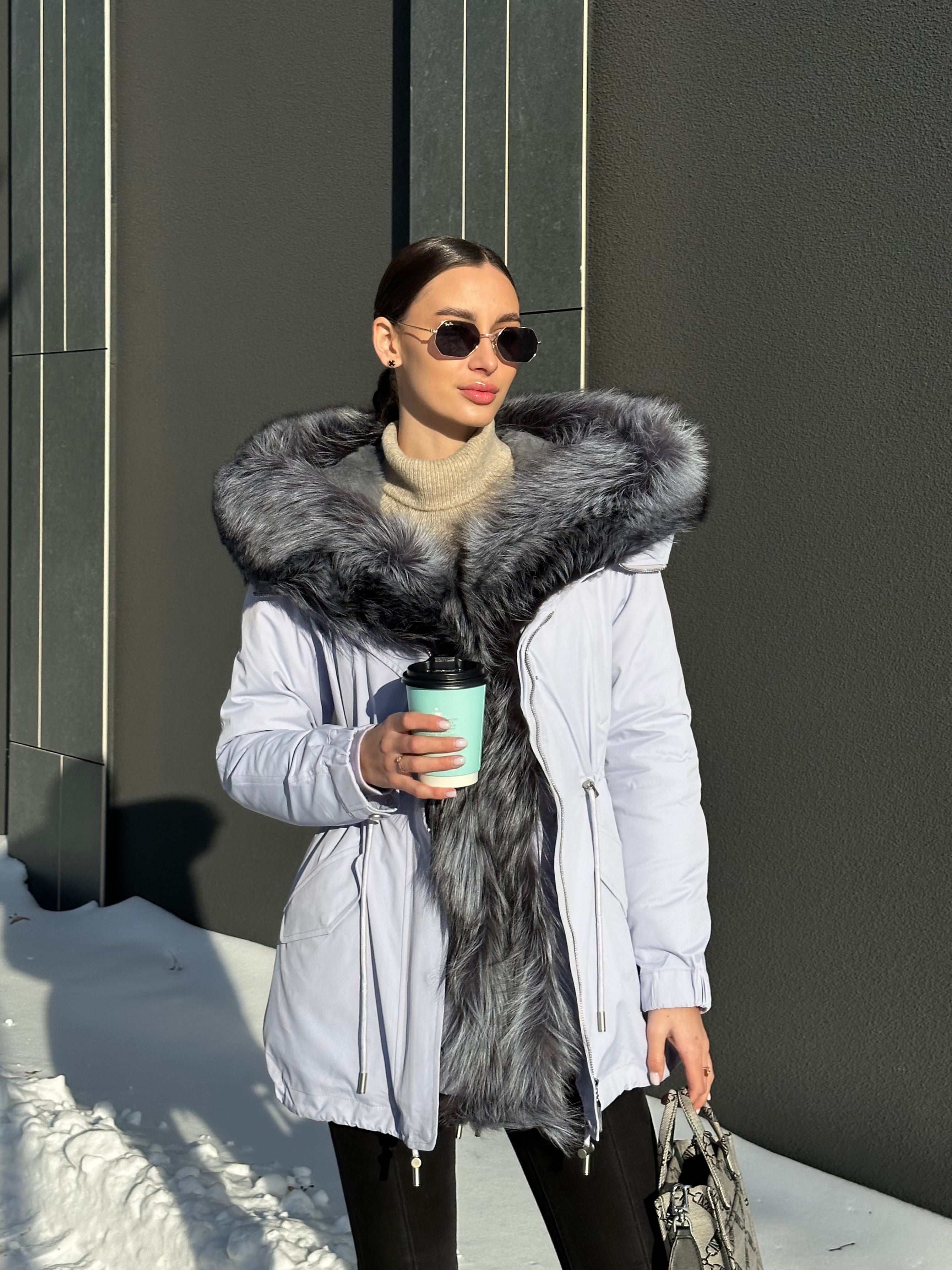 Genuine Silver Fox Fur Trim Rabbit Fur Insulated Parka Alaska® Outerwear Company