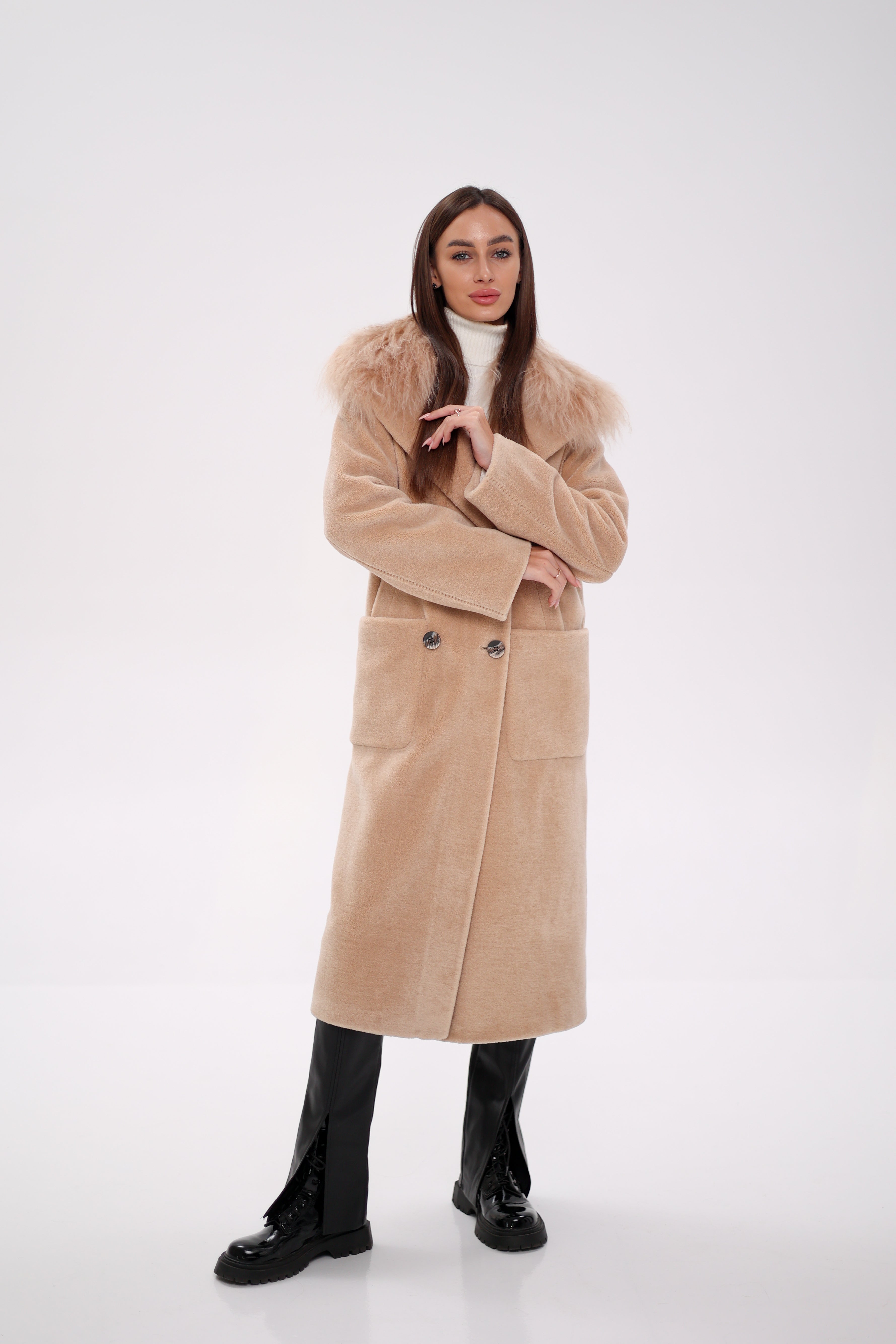 Genuine Lama Fur Virgin Wool Coat Alaska® Outerwear Company