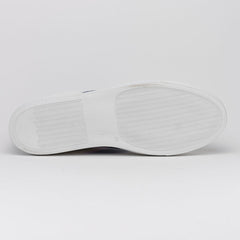 61-101-NVY OLYMPIAS Italian Calfskin and Crocodile Stripe, Navy