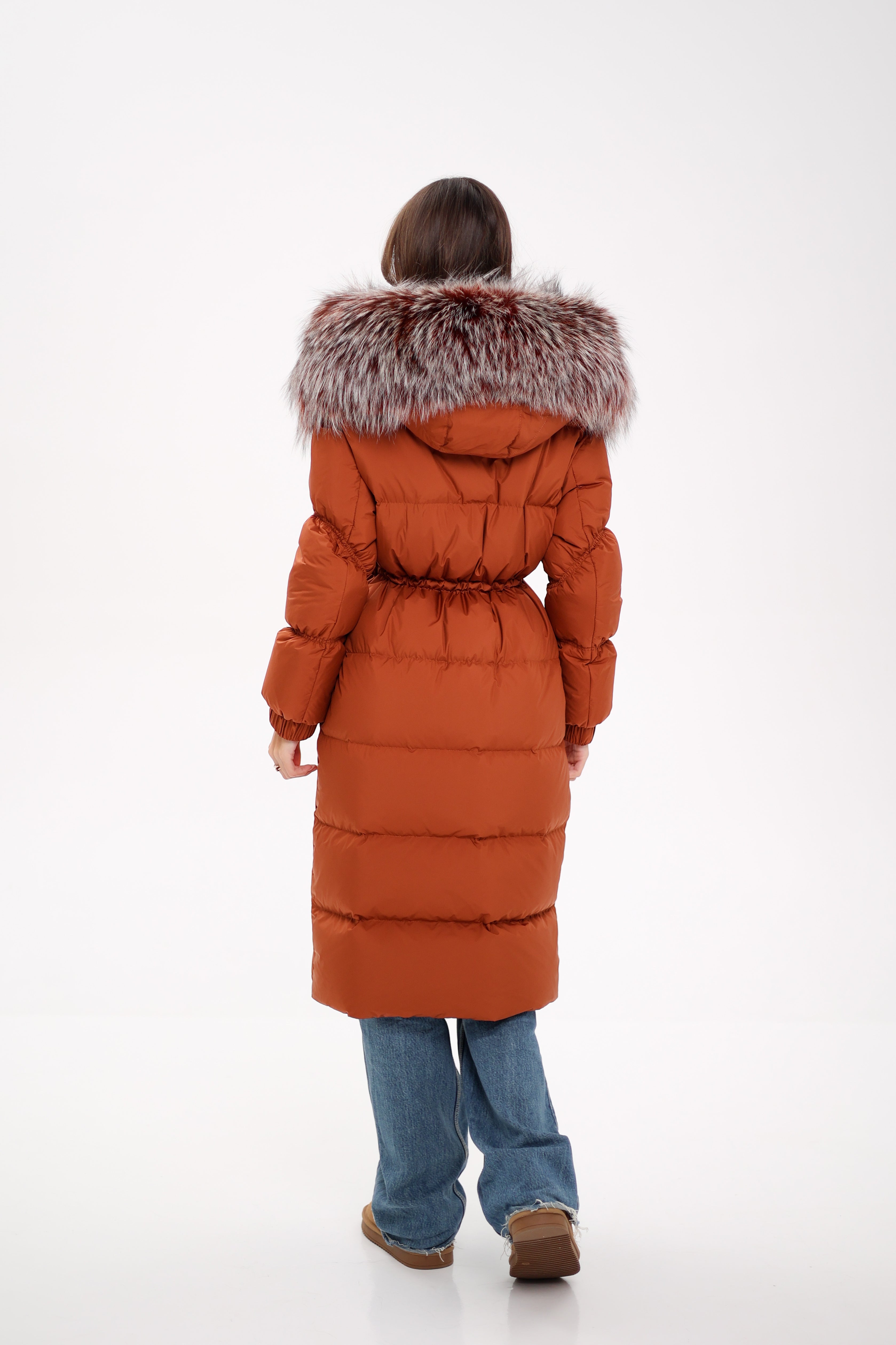 Genuine Silver Fox Fully Lined Hood Down Filled Coat Alaska® Outerwear Company