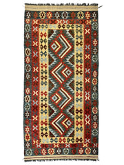 Afghani Maimana Kilim Wide Runner Rug 3’3” x 6’8” Rugistan