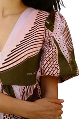 Striking Pink and Brown Bauchi Dress | Stylish Bauchi Fashion