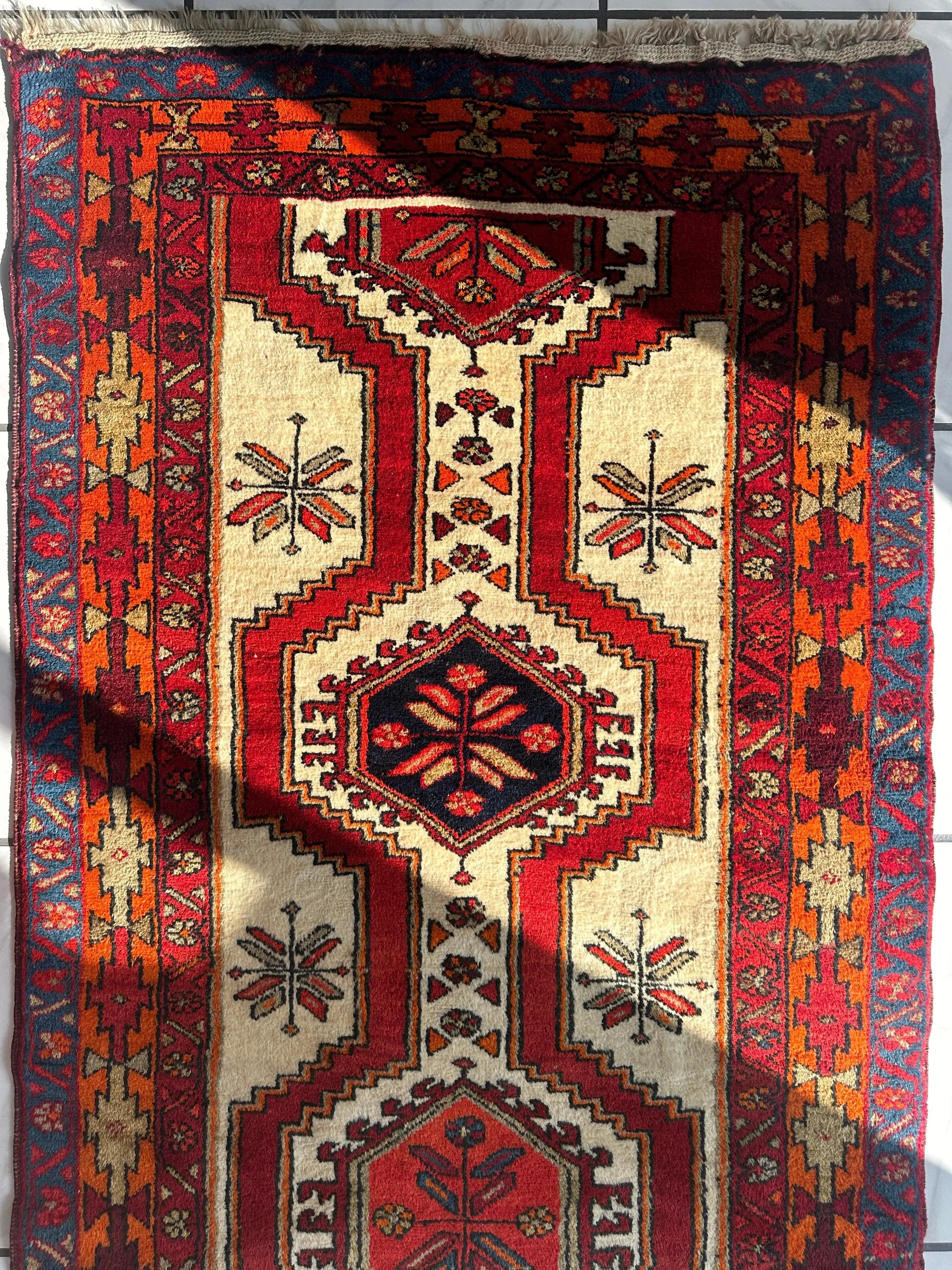 Persian Meshgi Wool Runner 3’6” x 9’10” Rugistan