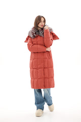 Genuine Silver Fox Fur Trim Down Coat Alaska® Outerwear Company