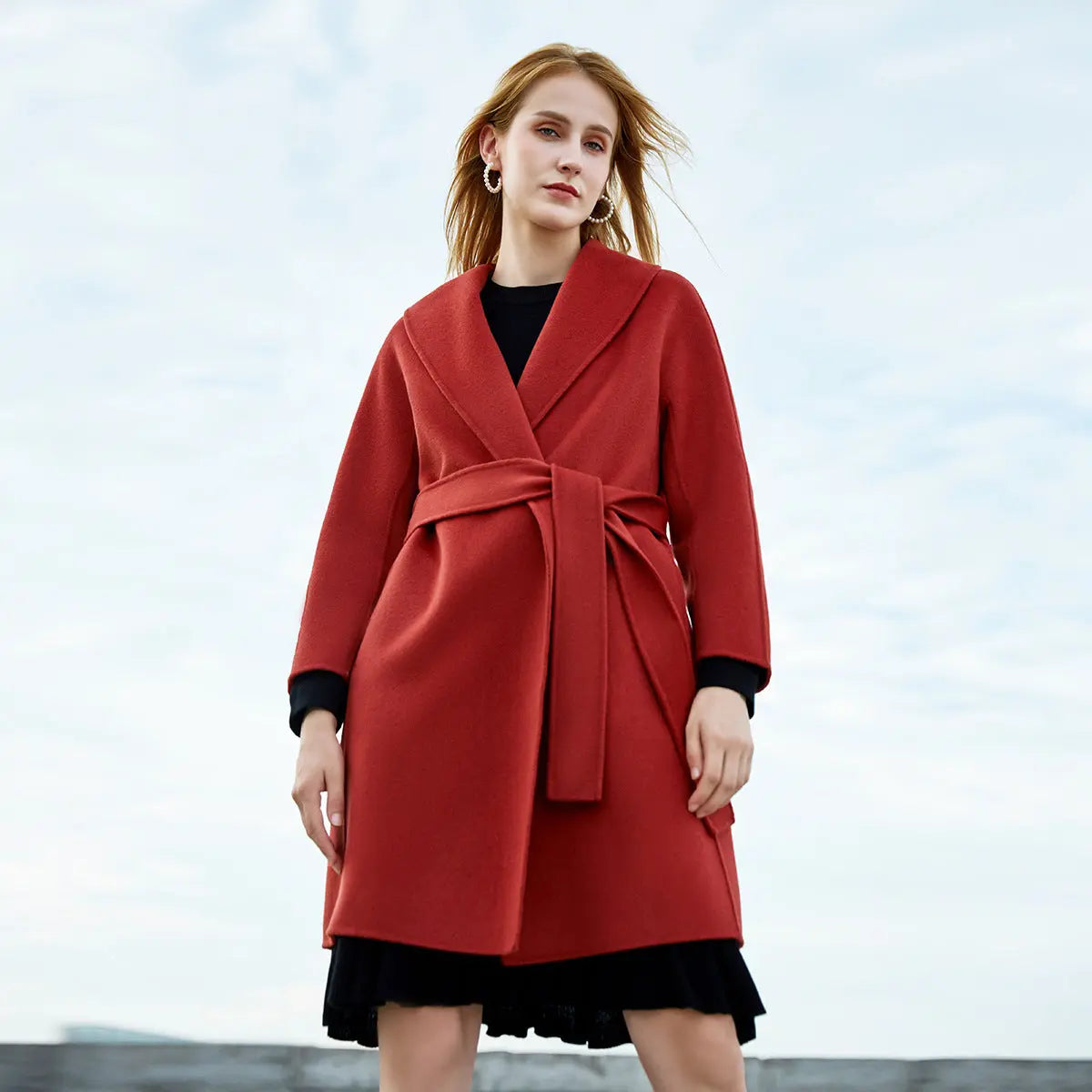 Long woolen coat Family Shopolf