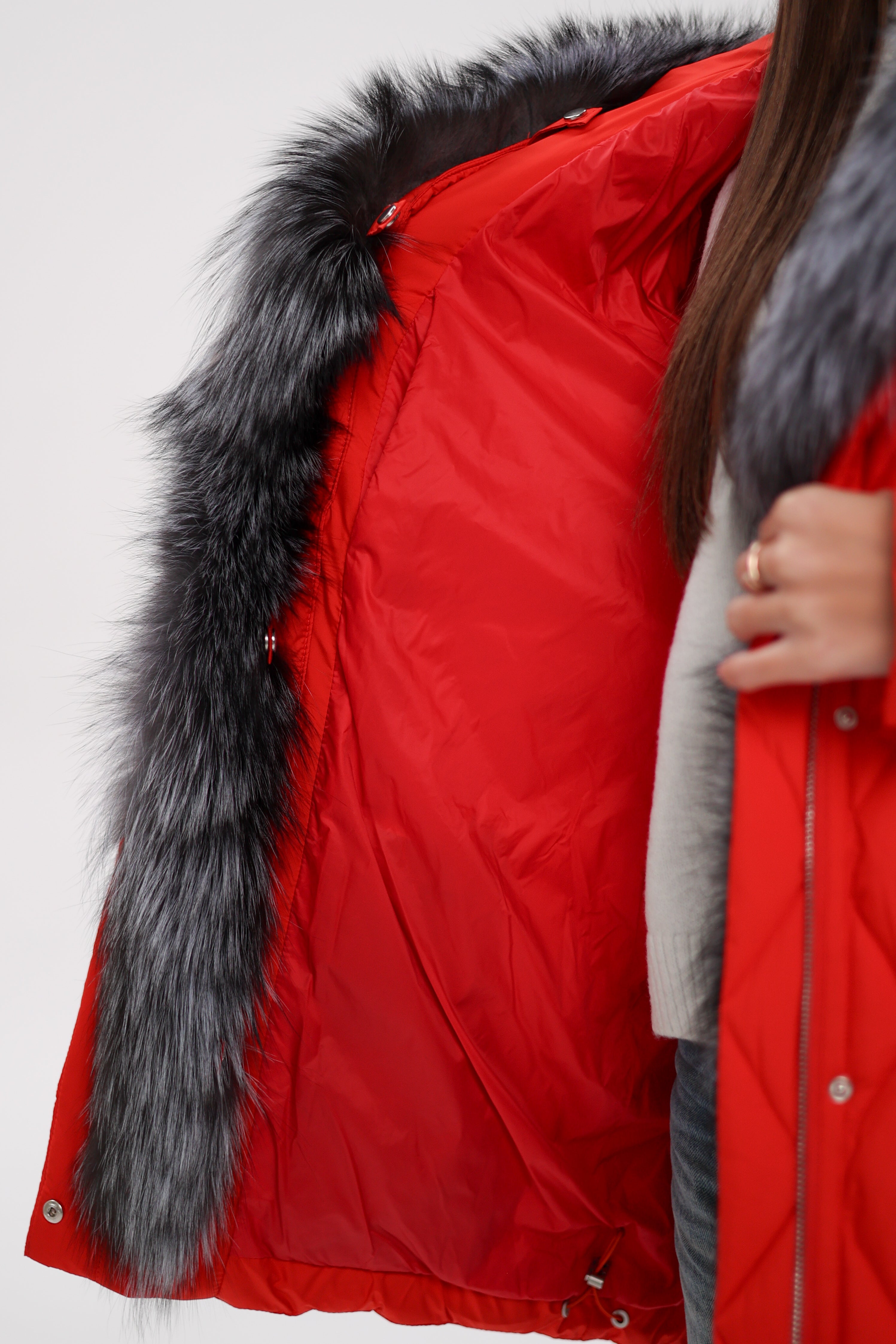 Genuine Silver Fox Down Fill Hooded Parka Alaska® Outerwear Company