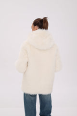 ⇆ Reversible Hooded Wool Blend Jacket Alaska® Outerwear Company